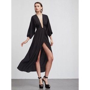 Reformation Pollock Dress Black Sz XS NWT